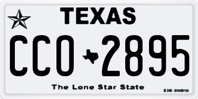 TX license plate CCO2895