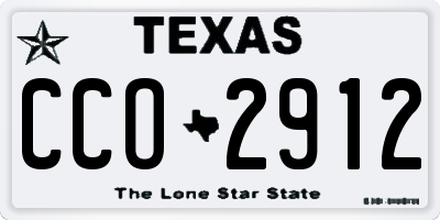 TX license plate CCO2912