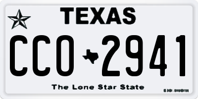 TX license plate CCO2941