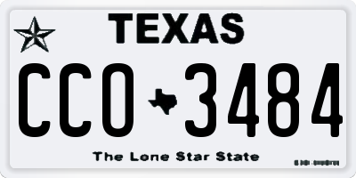 TX license plate CCO3484
