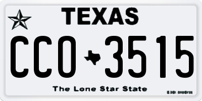 TX license plate CCO3515