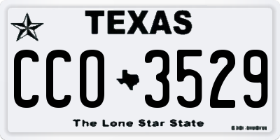 TX license plate CCO3529