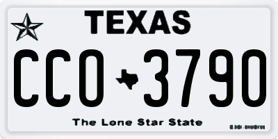 TX license plate CCO3790
