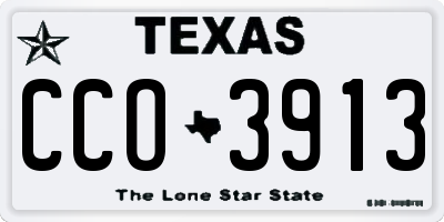TX license plate CCO3913