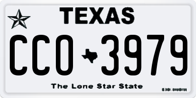 TX license plate CCO3979