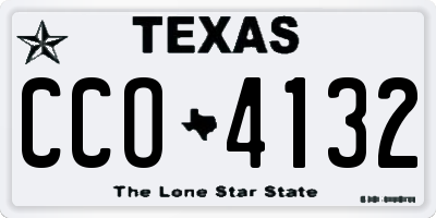 TX license plate CCO4132