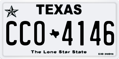 TX license plate CCO4146