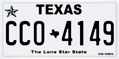 TX license plate CCO4149