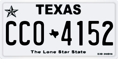 TX license plate CCO4152