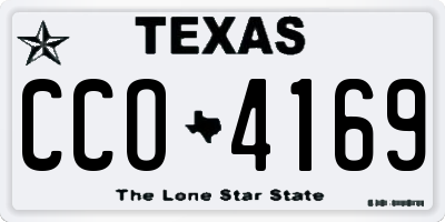 TX license plate CCO4169