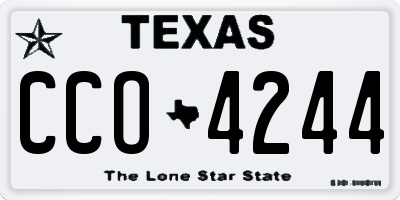 TX license plate CCO4244
