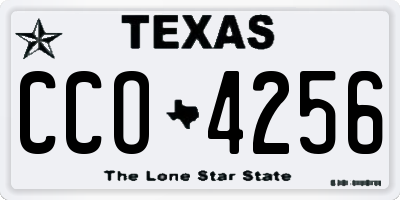 TX license plate CCO4256
