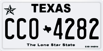 TX license plate CCO4282