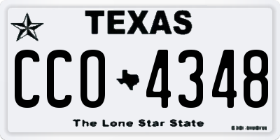 TX license plate CCO4348
