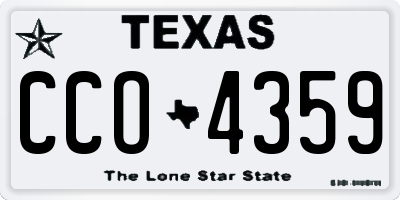TX license plate CCO4359