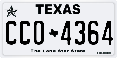 TX license plate CCO4364