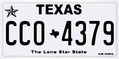 TX license plate CCO4379