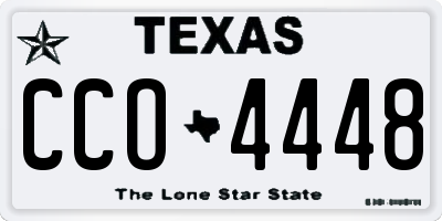 TX license plate CCO4448