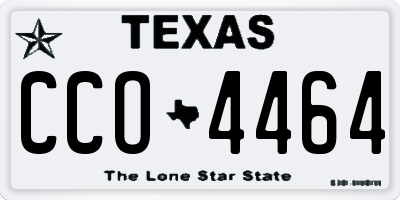 TX license plate CCO4464