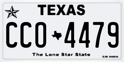 TX license plate CCO4479