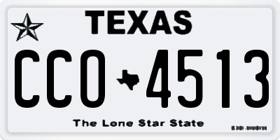 TX license plate CCO4513