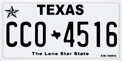 TX license plate CCO4516