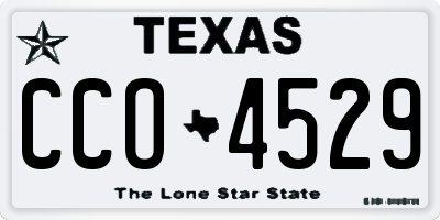 TX license plate CCO4529