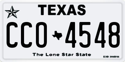 TX license plate CCO4548