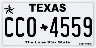 TX license plate CCO4559