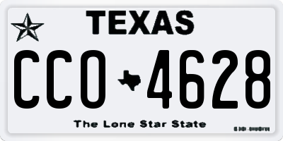 TX license plate CCO4628