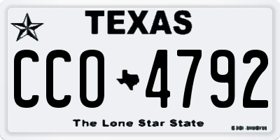 TX license plate CCO4792
