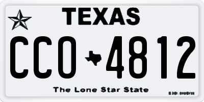 TX license plate CCO4812