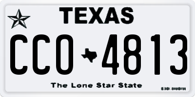 TX license plate CCO4813