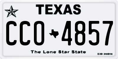 TX license plate CCO4857