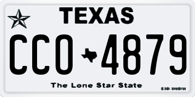 TX license plate CCO4879