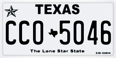 TX license plate CCO5046