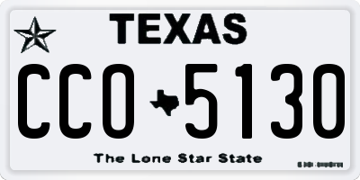 TX license plate CCO5130