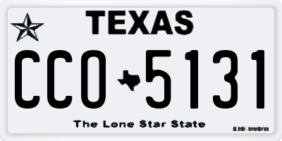 TX license plate CCO5131