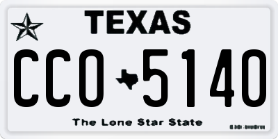 TX license plate CCO5140