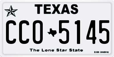 TX license plate CCO5145