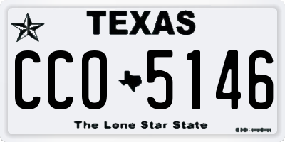 TX license plate CCO5146