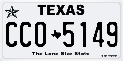 TX license plate CCO5149