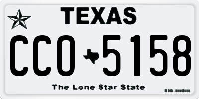 TX license plate CCO5158
