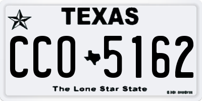 TX license plate CCO5162