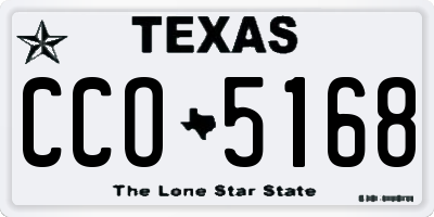TX license plate CCO5168