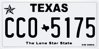 TX license plate CCO5175
