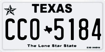 TX license plate CCO5184