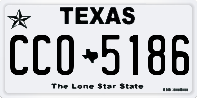 TX license plate CCO5186