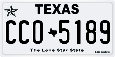 TX license plate CCO5189