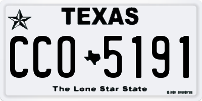 TX license plate CCO5191